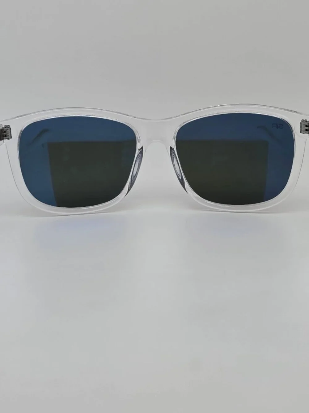 Shady Rays Classic Ice Clear Frame Polarized Lagoon Purple Mirror Sunglasses